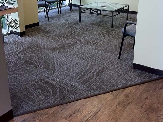 commercial carpet in office