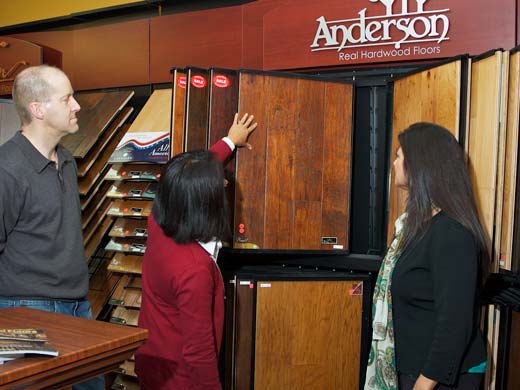 Anderson hardwood samples.