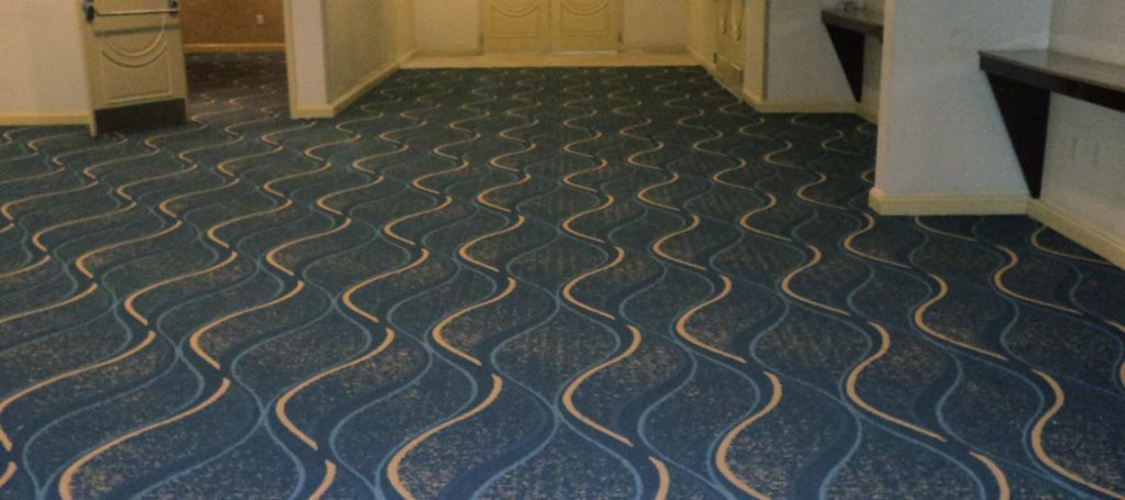hospitality industry, hallway carpet.